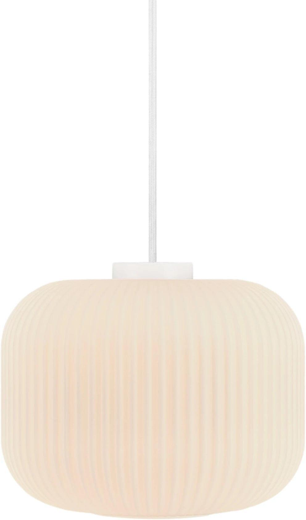 Lampa wisząca MILFORD OVAL szkło z białym wykończeniem Nordlux Eye on Design