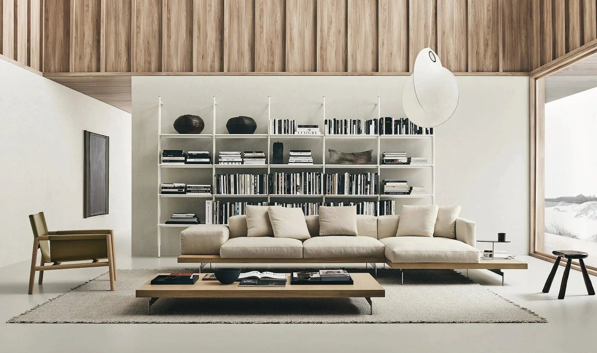 Lampa wisząca OVERLAP biały – Flos