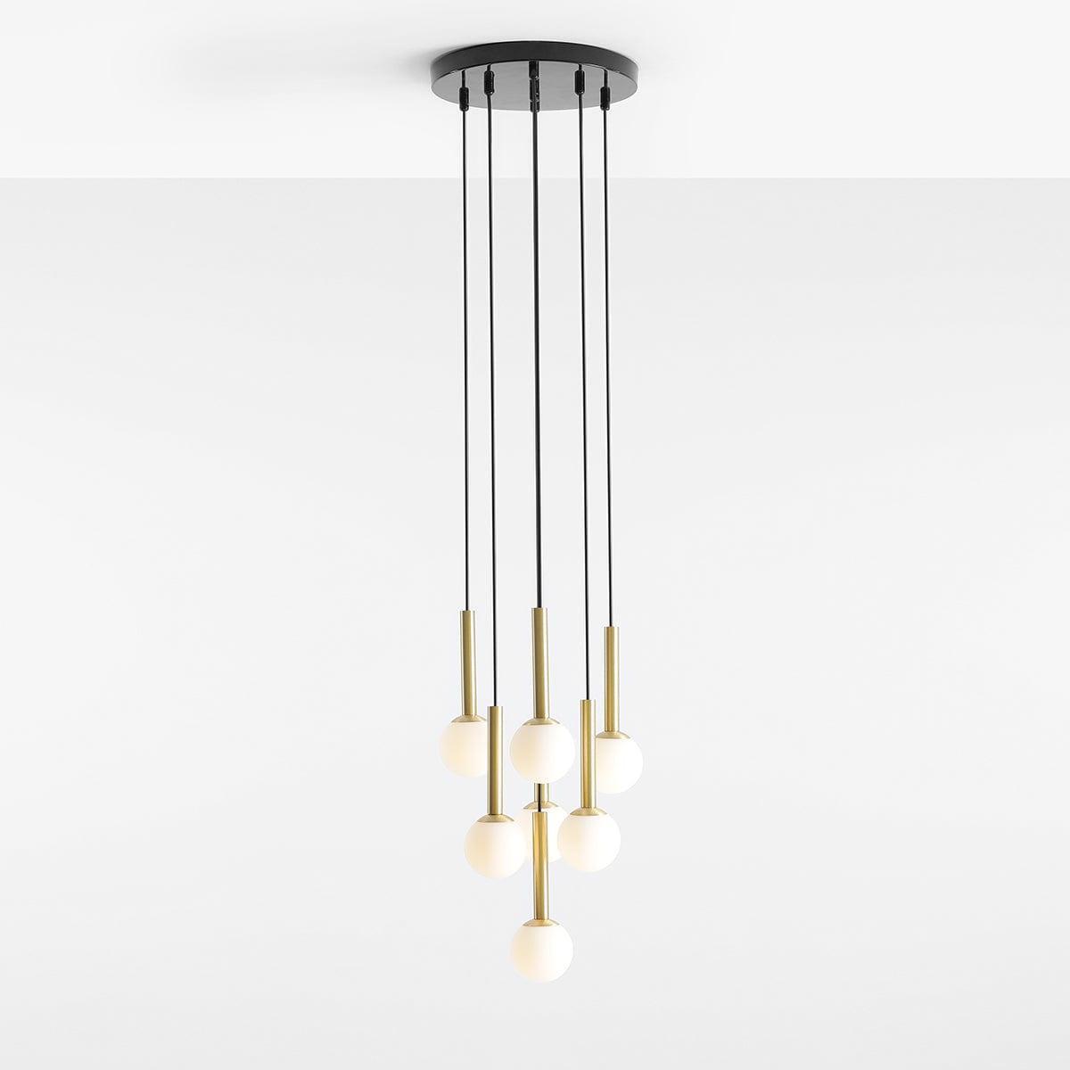 Lampa wisząca RIU czarny z mosiężnym wykończeniem Artera Eye on Design