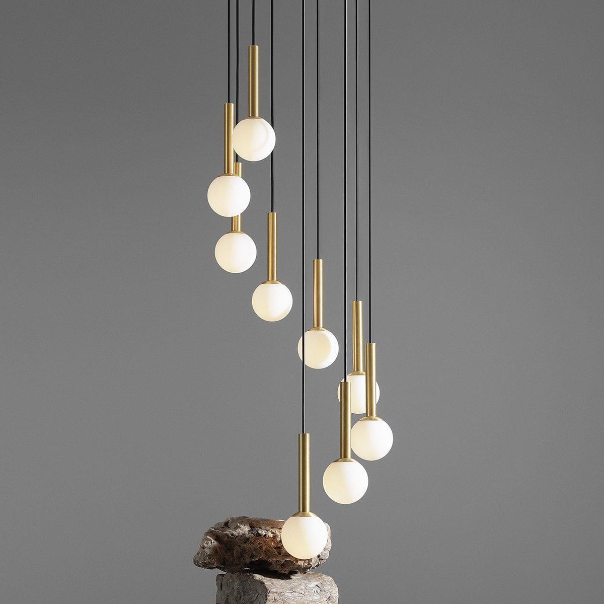 Lampa wisząca RIU GRAND czarny z mosiężnym wykończeniem Artera Eye on Design