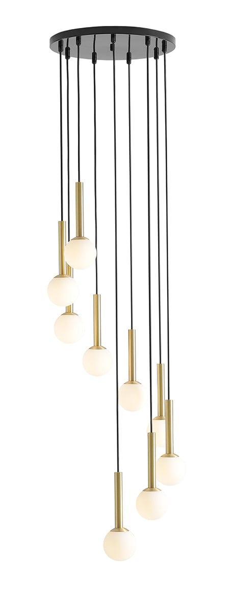 Lampa wisząca RIU GRAND czarny z mosiężnym wykończeniem Artera Eye on Design