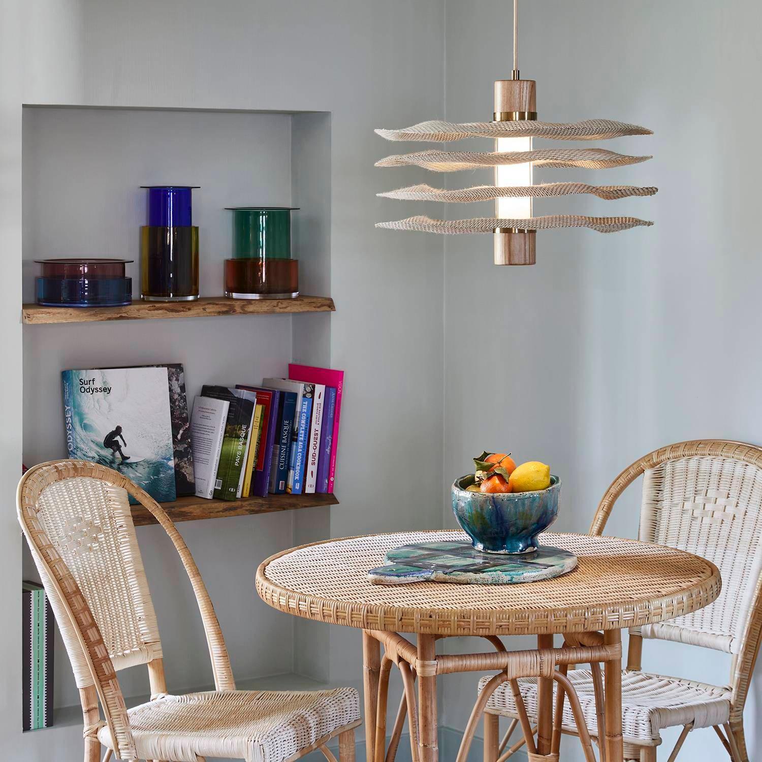 Lampa wisząca RIVAGE 2L beżowy len Market Set Eye on Design