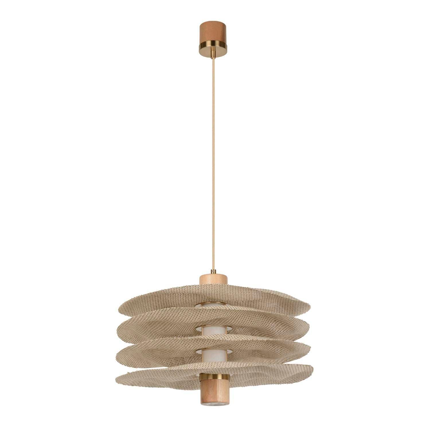 Lampa wisząca RIVAGE 2L beżowy len Market Set 48 cm Eye on Design