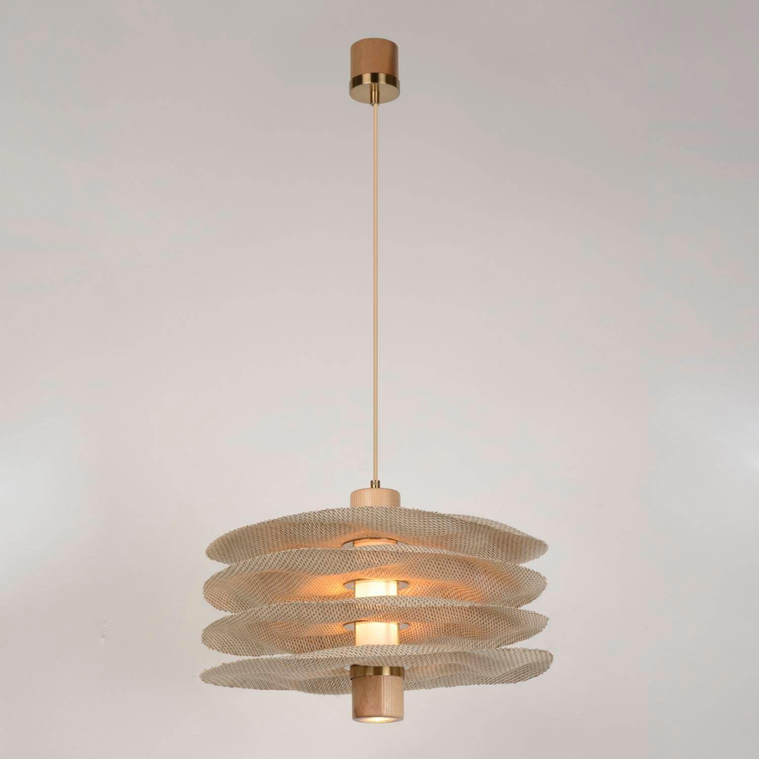 Lampa wisząca RIVAGE 2L beżowy len Market Set Eye on Design