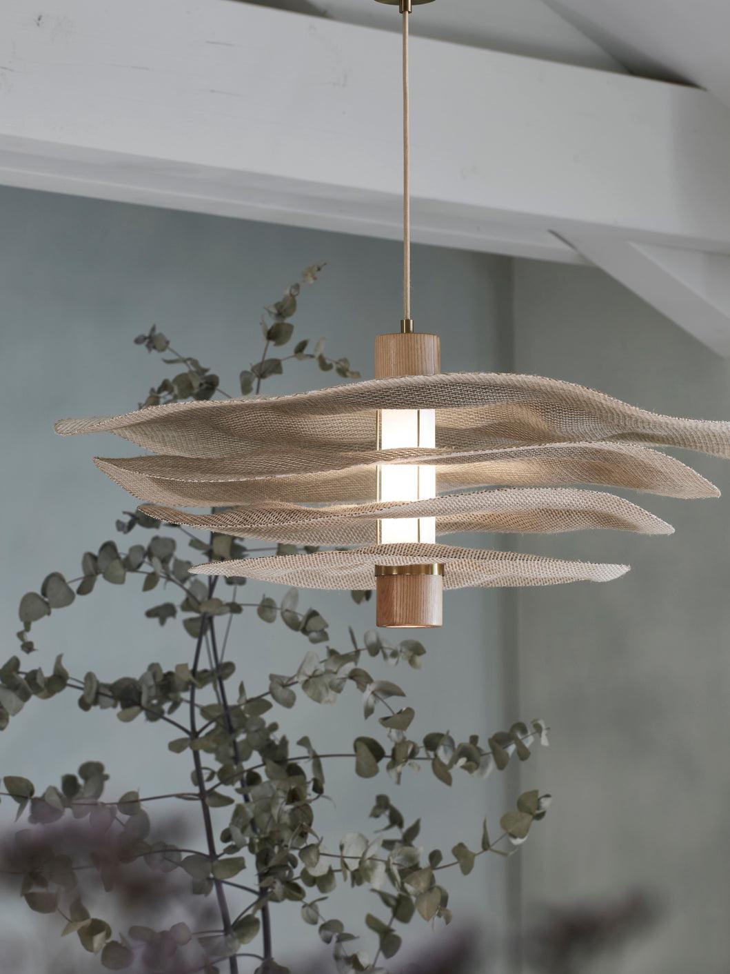 Lampa wisząca RIVAGE 2L beżowy len Market Set Eye on Design