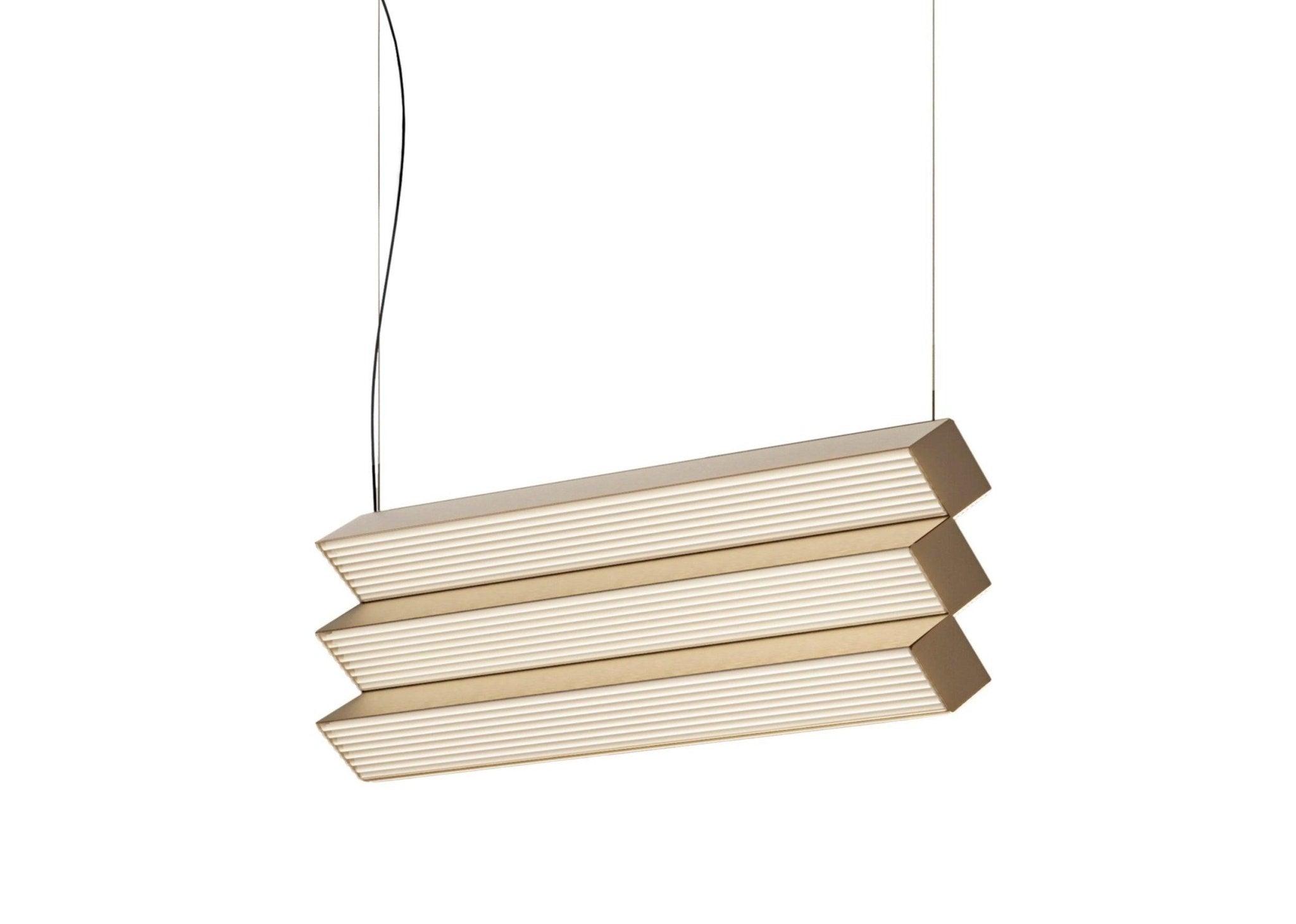 Lampa wisząca STICK TRIO satynowy złoty Contardi Eye on Design