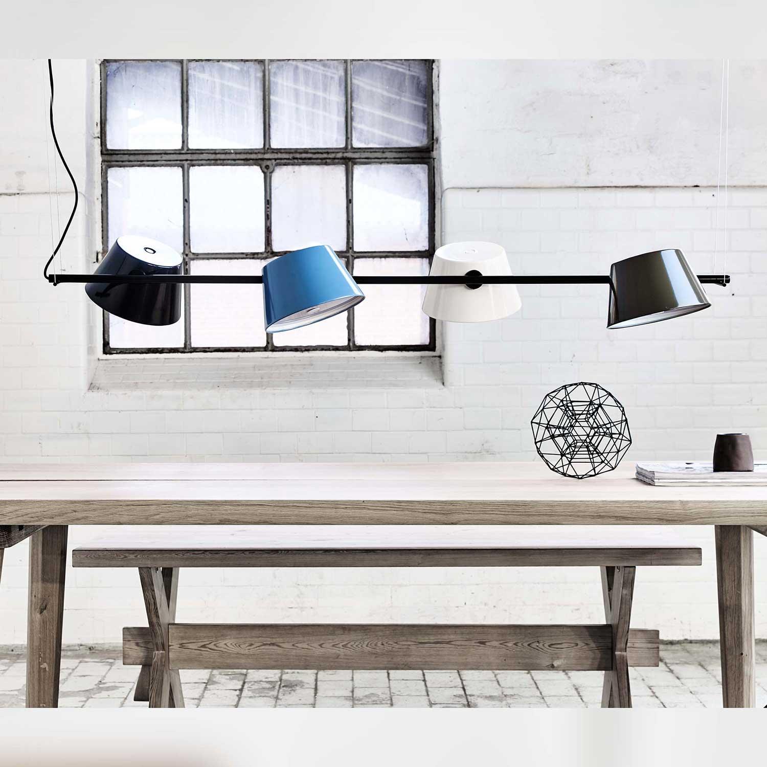 Lampa wisząca TAM TAM czarno-pomarańczowy Marset Eye on Design