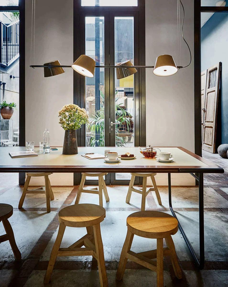 Lampa wisząca TAM TAM czarno-pomarańczowy Marset Eye on Design