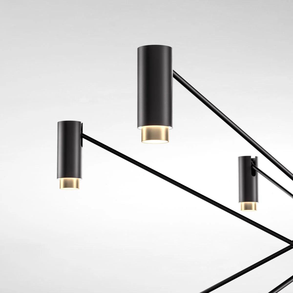 Lampa wisząca THE W czarny ze złotym - poekspozycyjna Marset Eye on Design