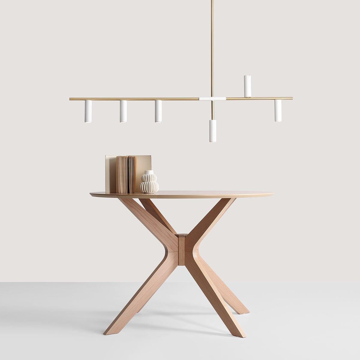 Lampa wisząca TREVO biały z mosiężnym wykończeniem Artera Eye on Design