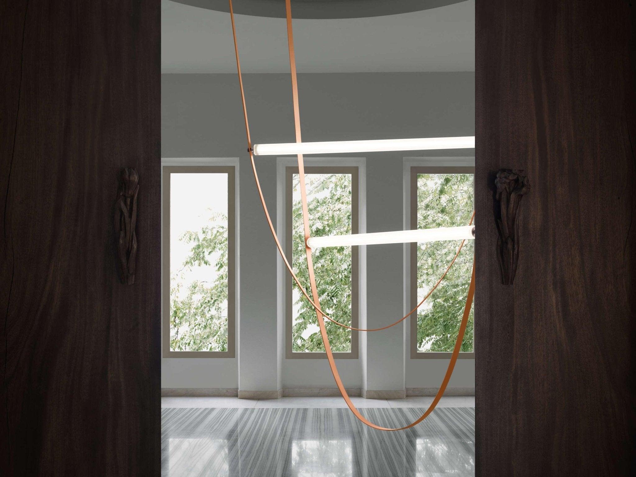 Lampa wisząca WIRELINE różowy Flos Eye on Design