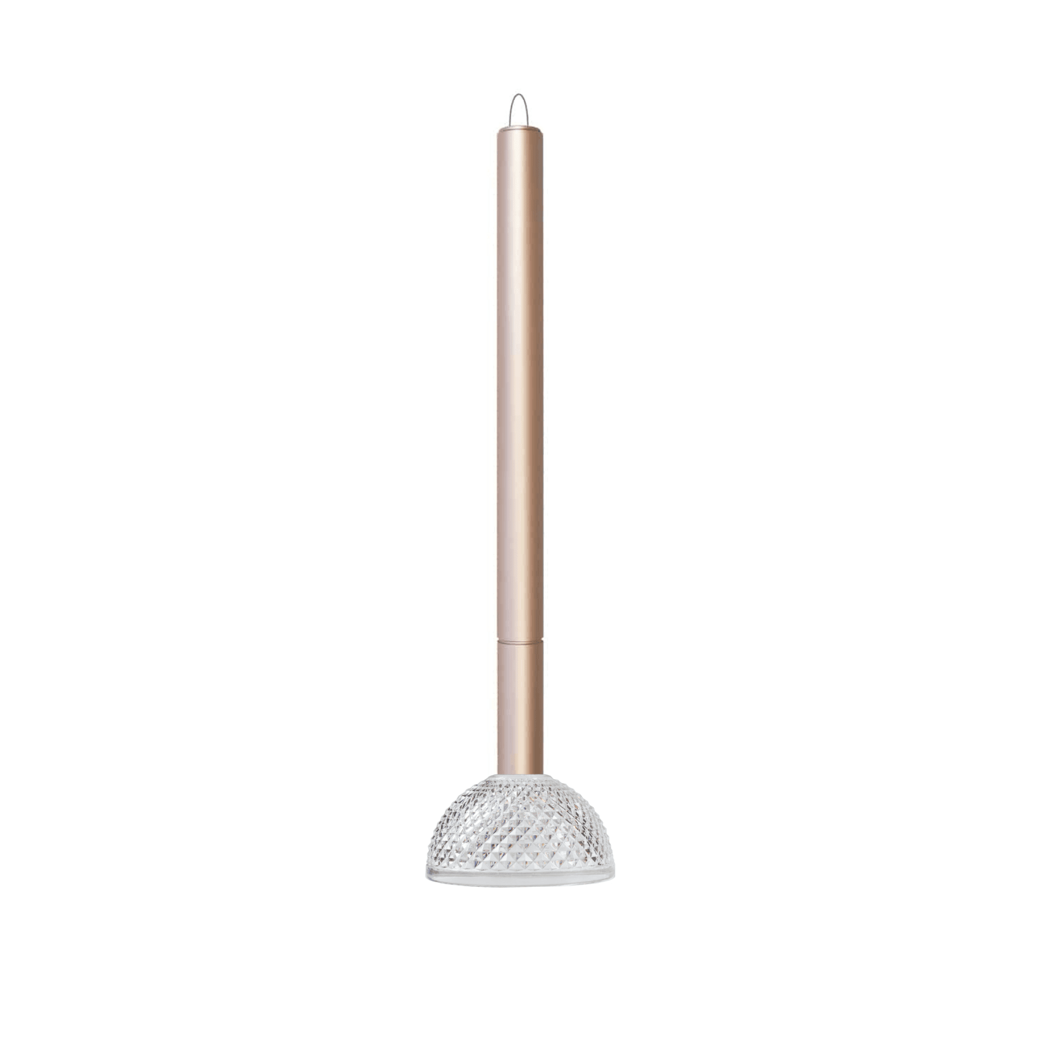 Lampa wisząca zewnętrzna TENEBRA BATTERY różowe złoto Contardi klosz kryształowy Crystal Macedonia bez dodatkowych akcesoriów Eye on Design