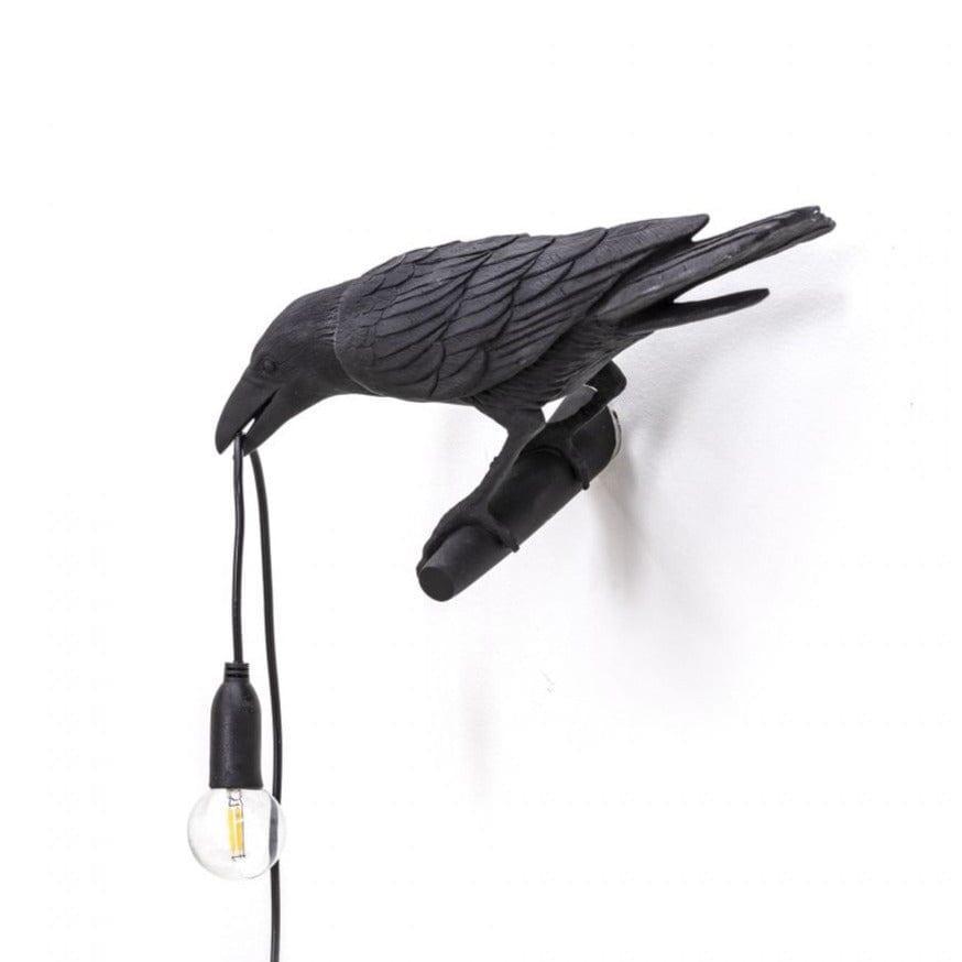 Lampa zewnętrzna BIRD LOOKING LEFT czarny Seletti Eye on Design