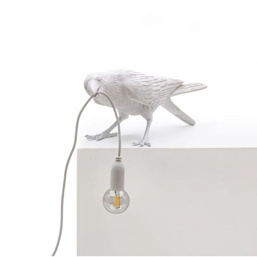 Lampa zewnętrzna BIRD PLAYING biały Seletti Eye on Design