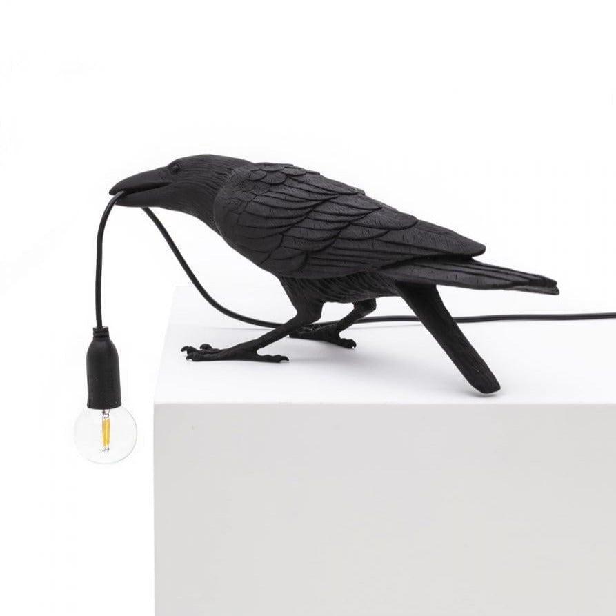 Lampa zewnętrzna BIRD PLAYING czarny Seletti Eye on Design