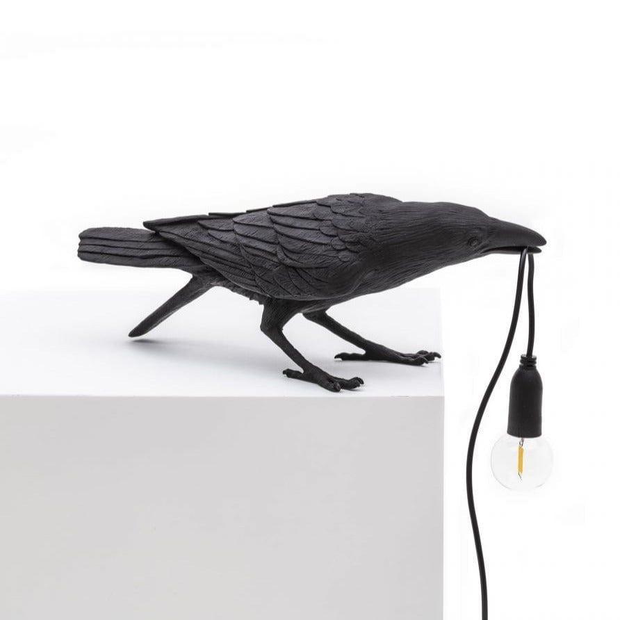 Lampa zewnętrzna BIRD PLAYING czarny Seletti Eye on Design