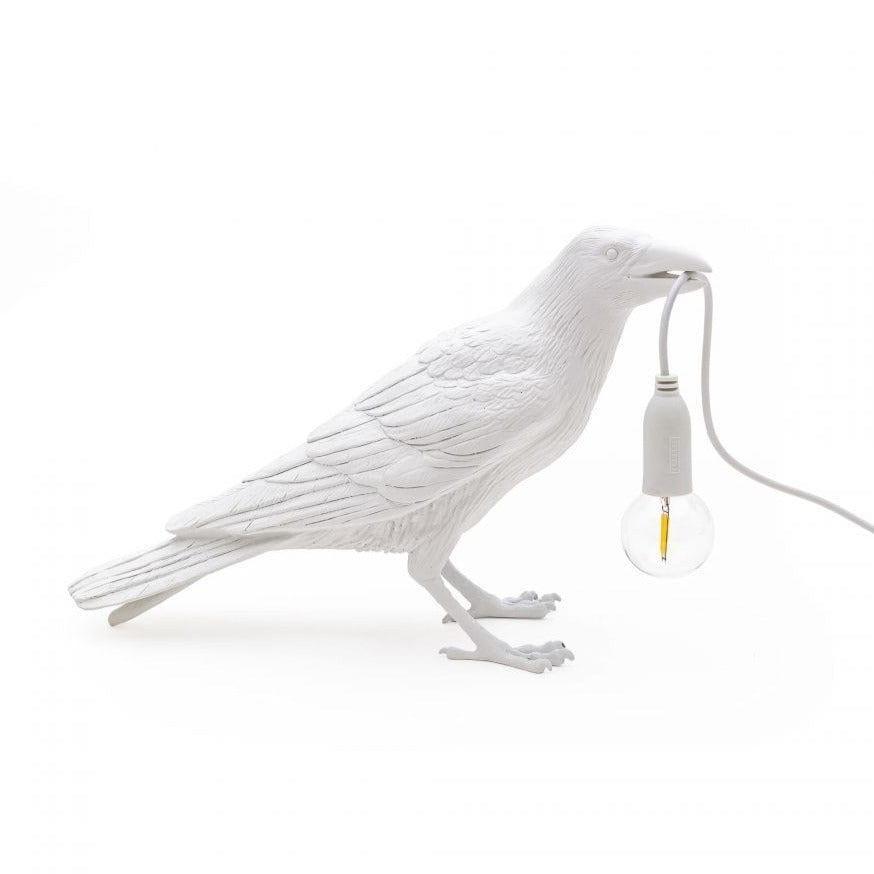Lampa zewnętrzna BIRD WAITING biały Seletti Eye on Design