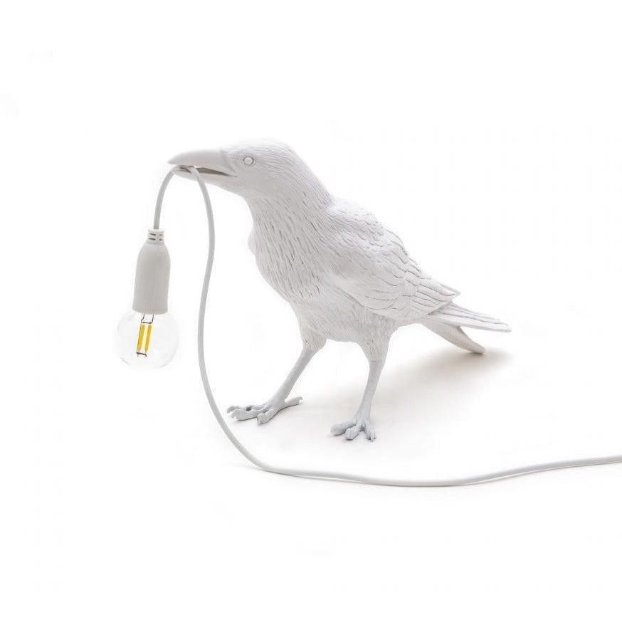 Lampa zewnętrzna BIRD WAITING biały Seletti Eye on Design