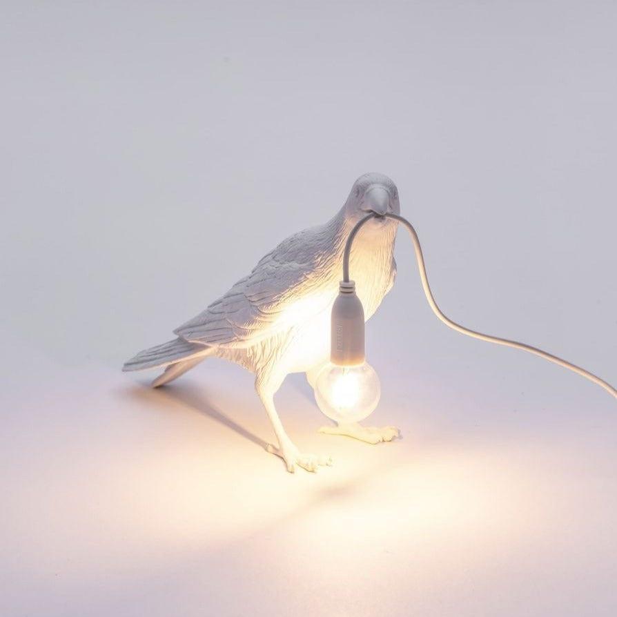 Lampa zewnętrzna BIRD WAITING biały Seletti Eye on Design