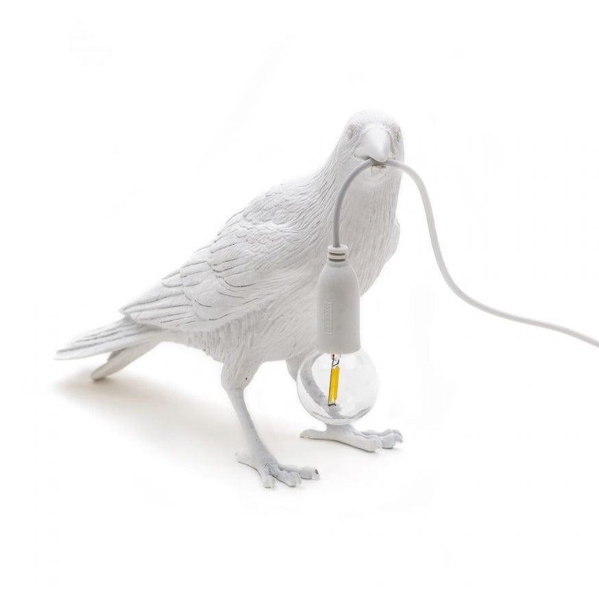 Lampa zewnętrzna BIRD WAITING biały Seletti Eye on Design