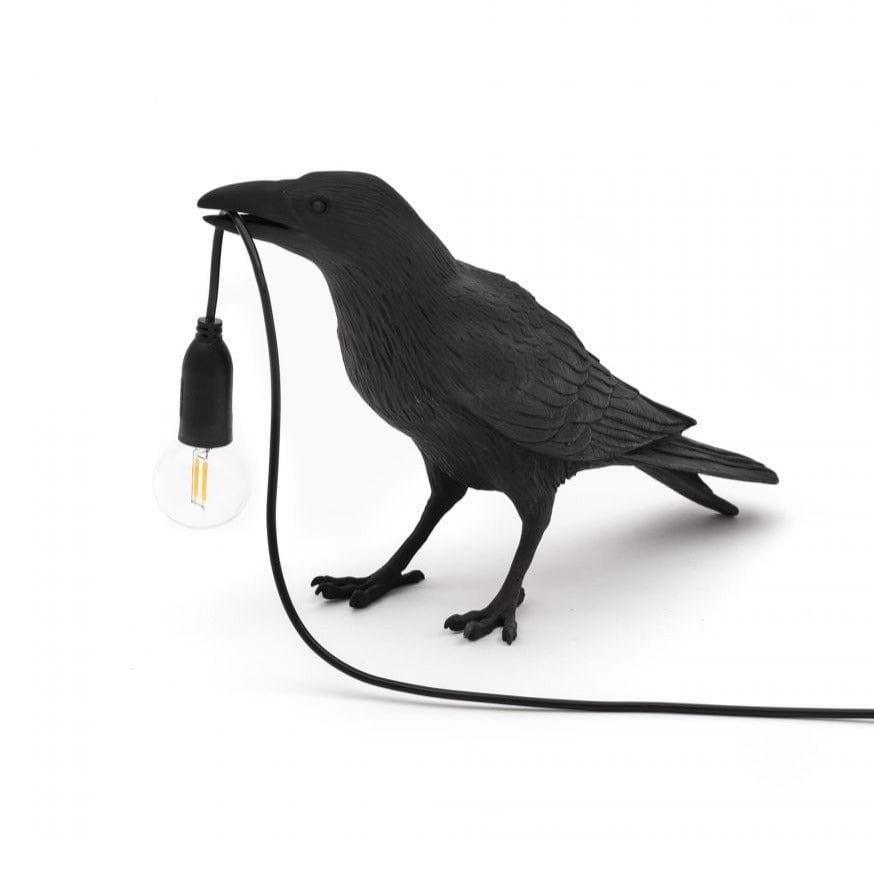 Lampa zewnętrzna BIRD WAITING czarny Seletti Eye on Design