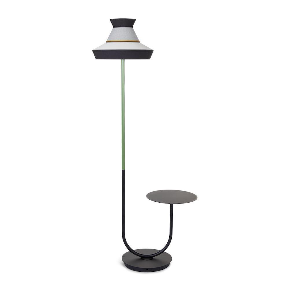 Lampa zewnętrzna i stolik CALYPSO GUADALOUPE czarno-biały Contardi Eye on Design