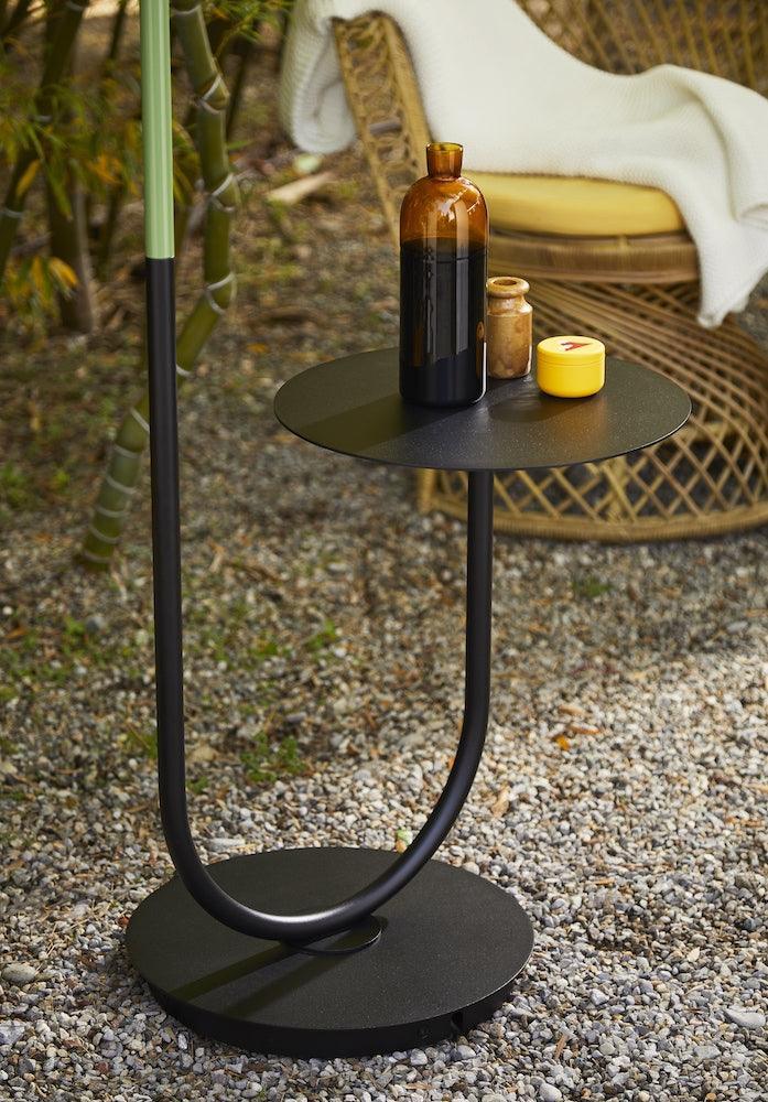 Lampa zewnętrzna i stolik CALYPSO GUADALOUPE czarno-biały Contardi Eye on Design