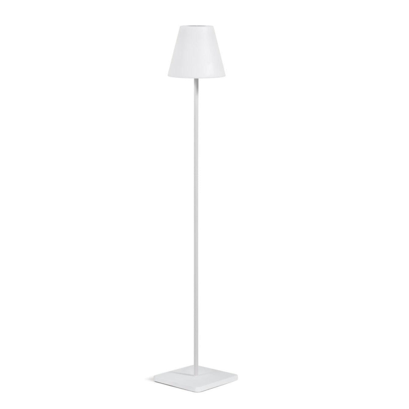 Lampa zewnętrzna podłogowa MARAY biały z szarą podstawą La Forma Eye on Design
