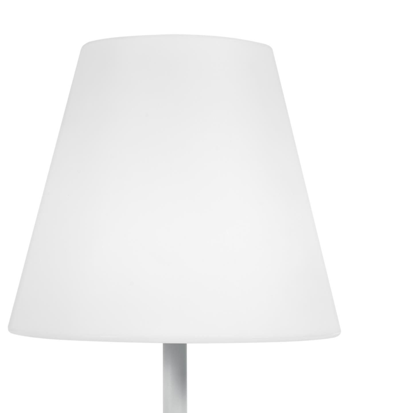 Lampa zewnętrzna podłogowa MARAY biały z szarą podstawą La Forma Eye on Design