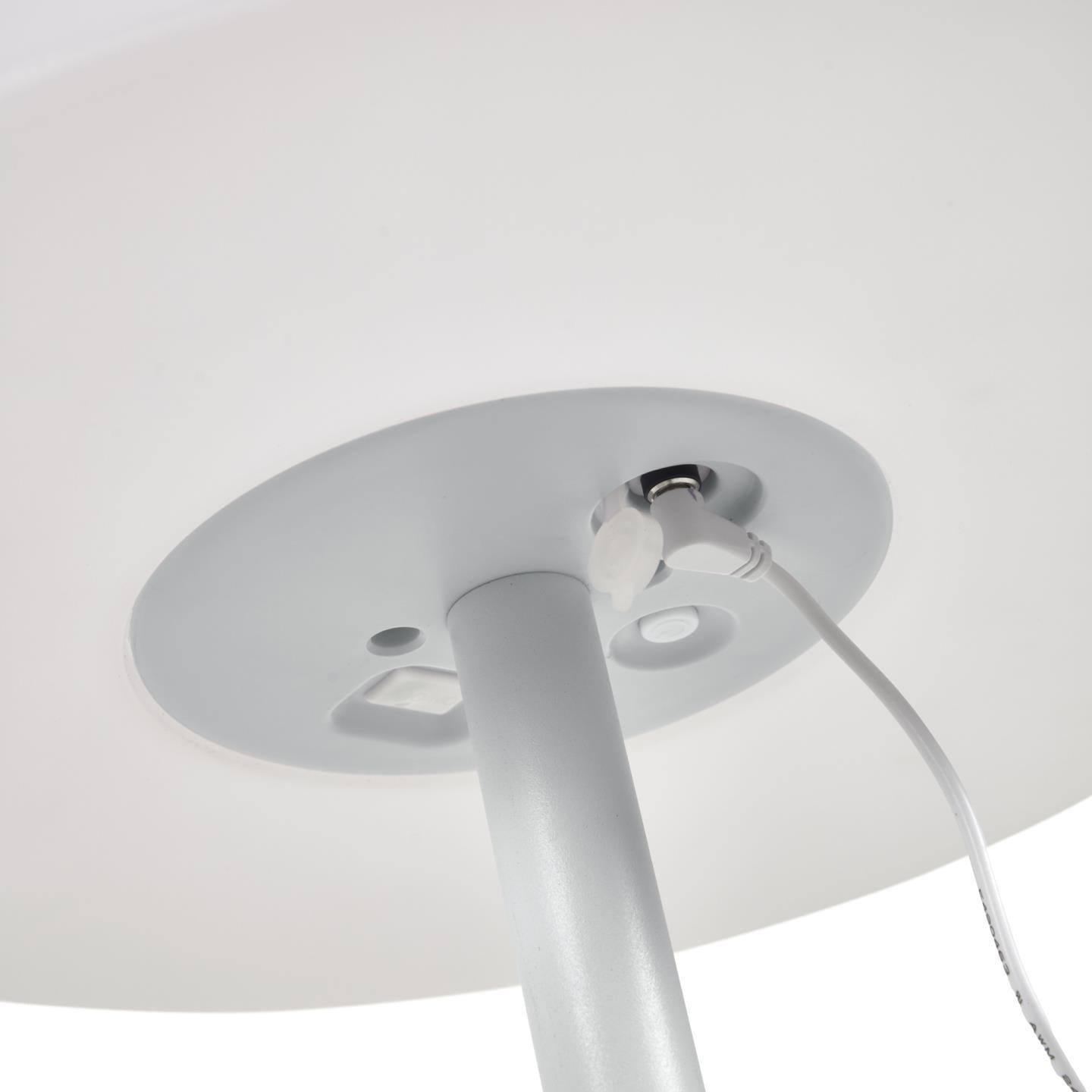 Lampa zewnętrzna podłogowa MARAY biały z szarą podstawą La Forma Eye on Design