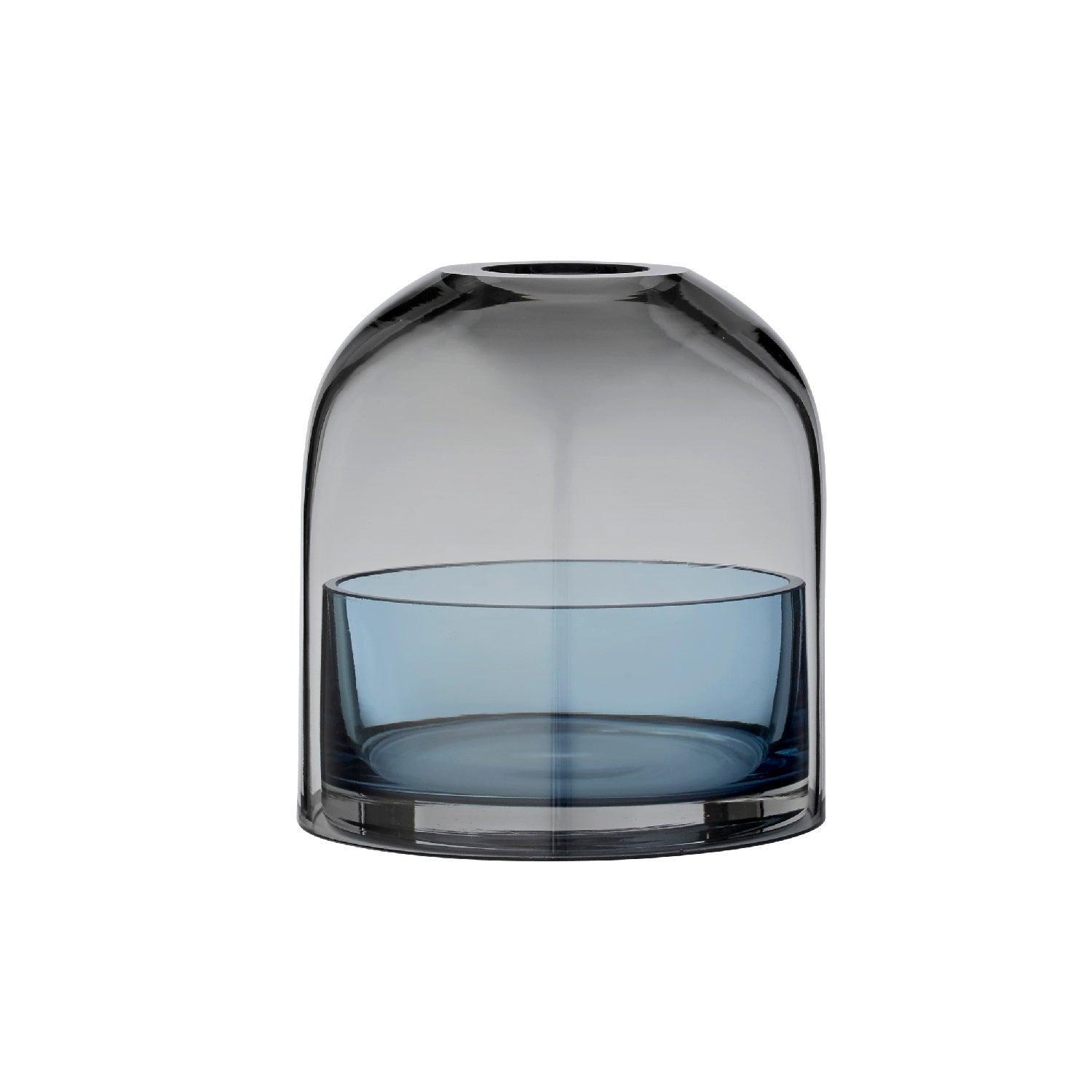 Lampion na tealight TOTA niebieskie szkło AYTM Eye on Design