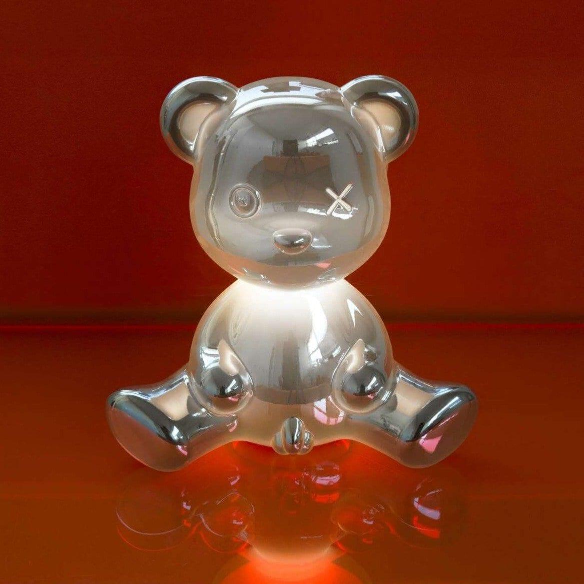 Lampka TEDDY BOY srebrny Qeeboo Eye on Design
