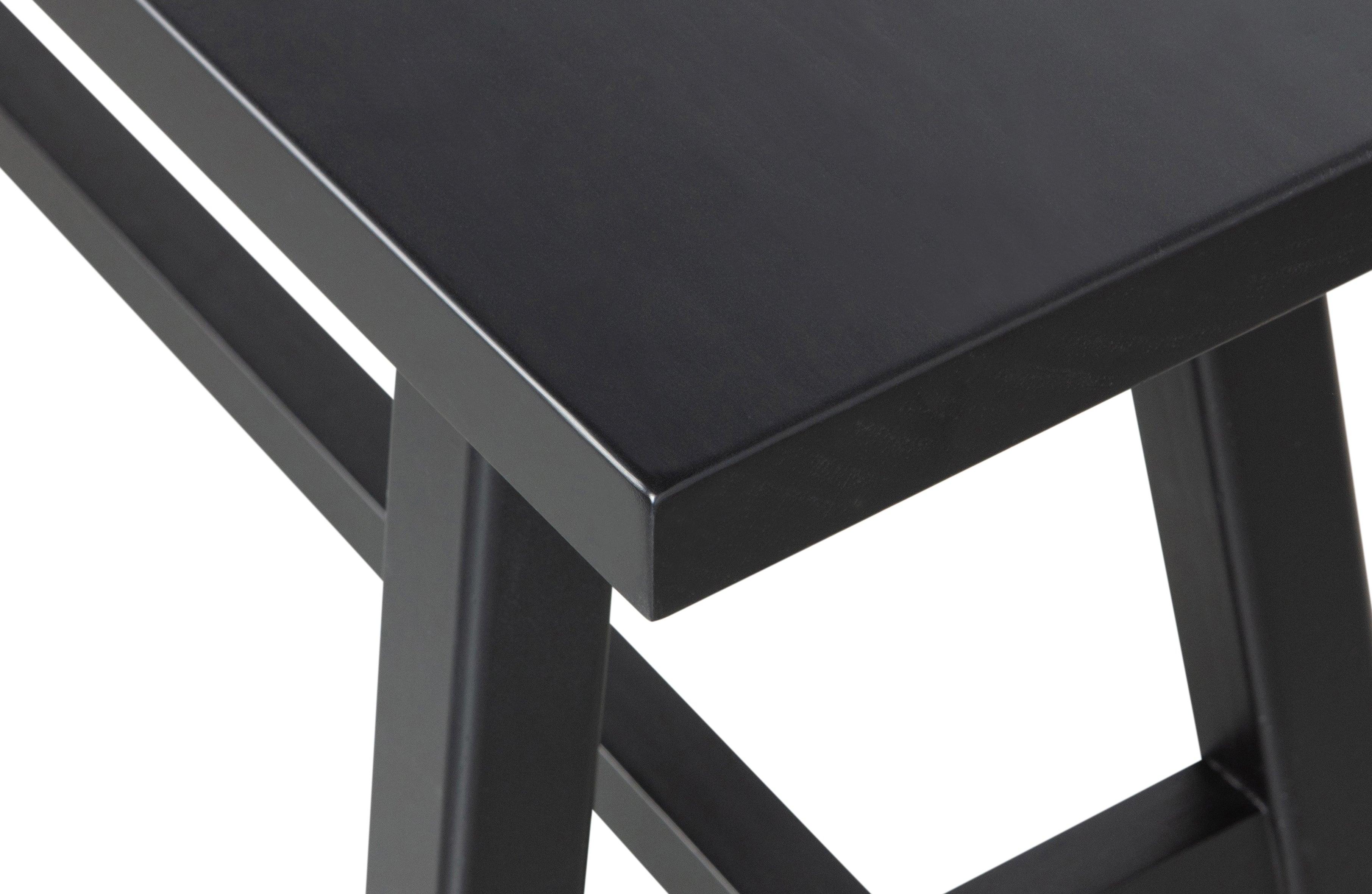 Ławka IMME czarne drewno Woood Eye on Design