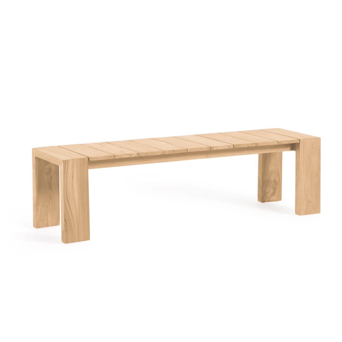 Ławka ogrodowa VICTOIRE lite drewno tekowe La Forma 215 cm Eye on Design