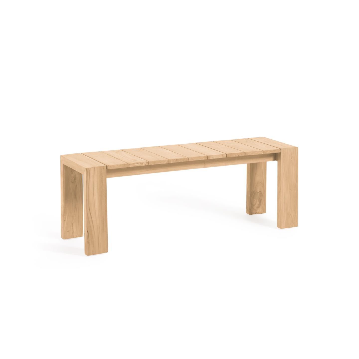Ławka ogrodowa VICTOIRE lite drewno tekowe La Forma 135 cm Eye on Design