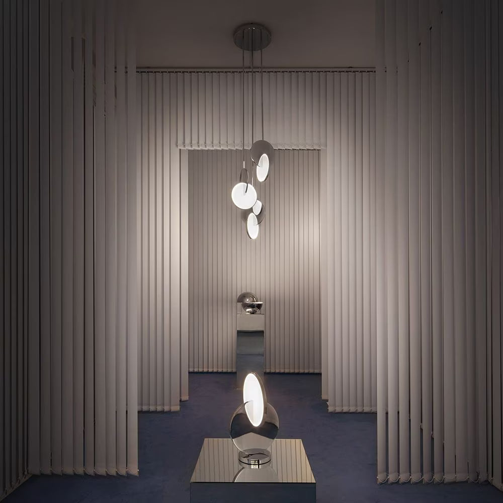 ECLIPSE 3-Point Chrome Pendant Light