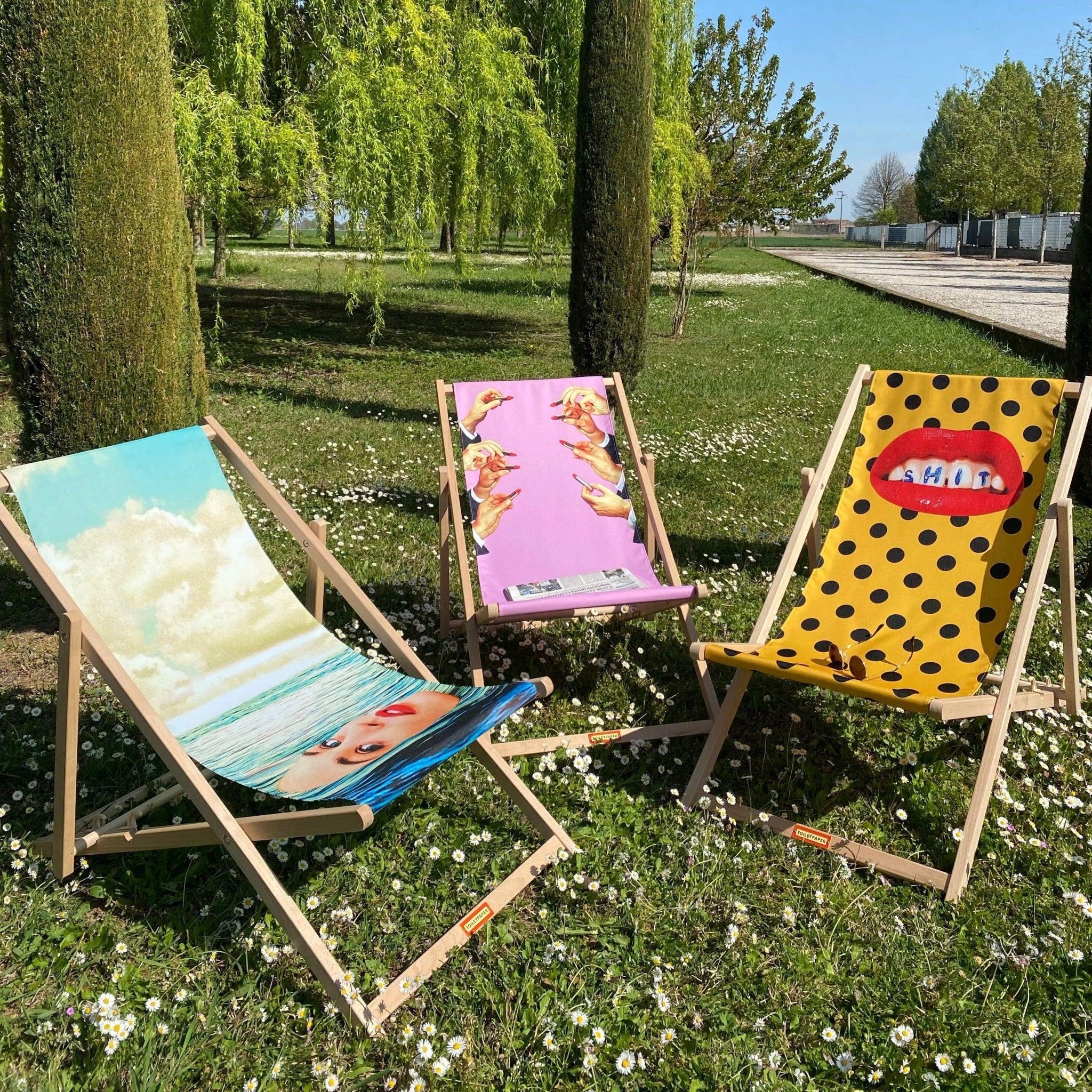Leżak LIPSTICKS różowy Seletti Eye on Design