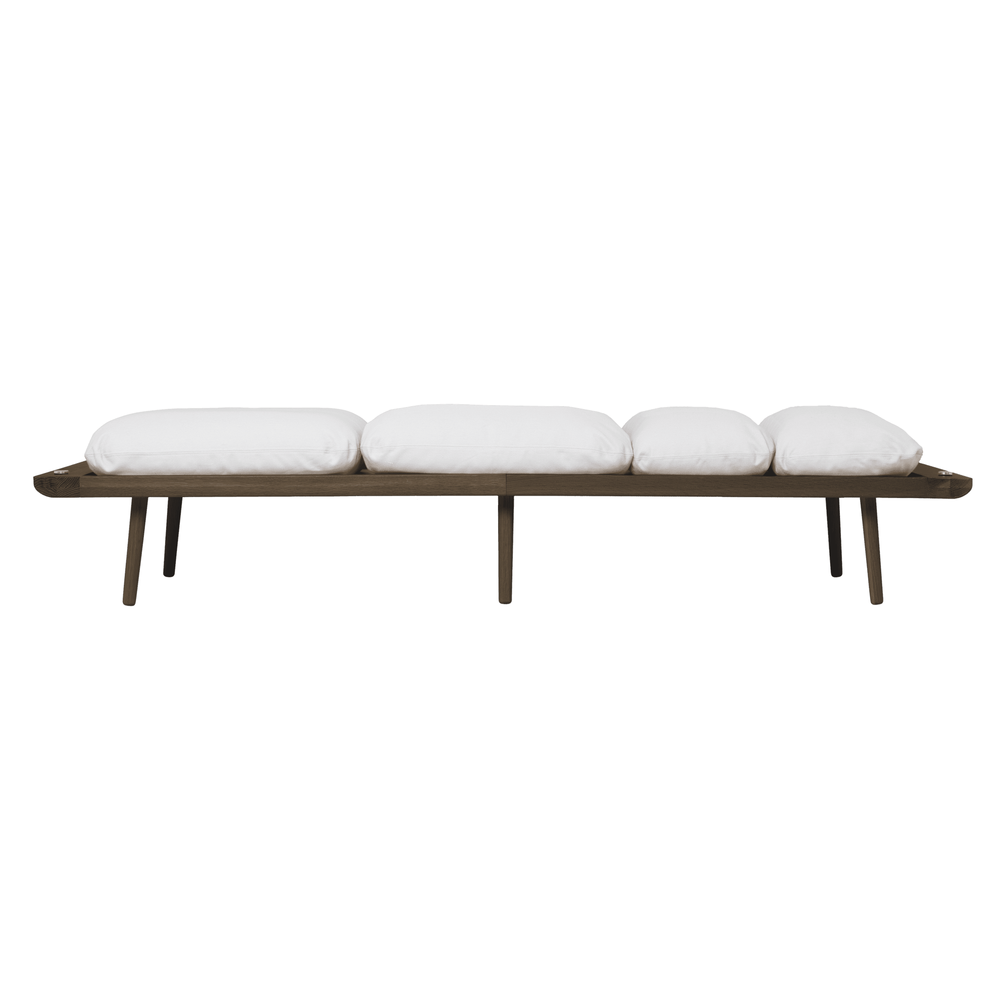 Leżanka LOUNGE AROUND baby blue z ciemno dębową podstawą UMAGE Eye on Design