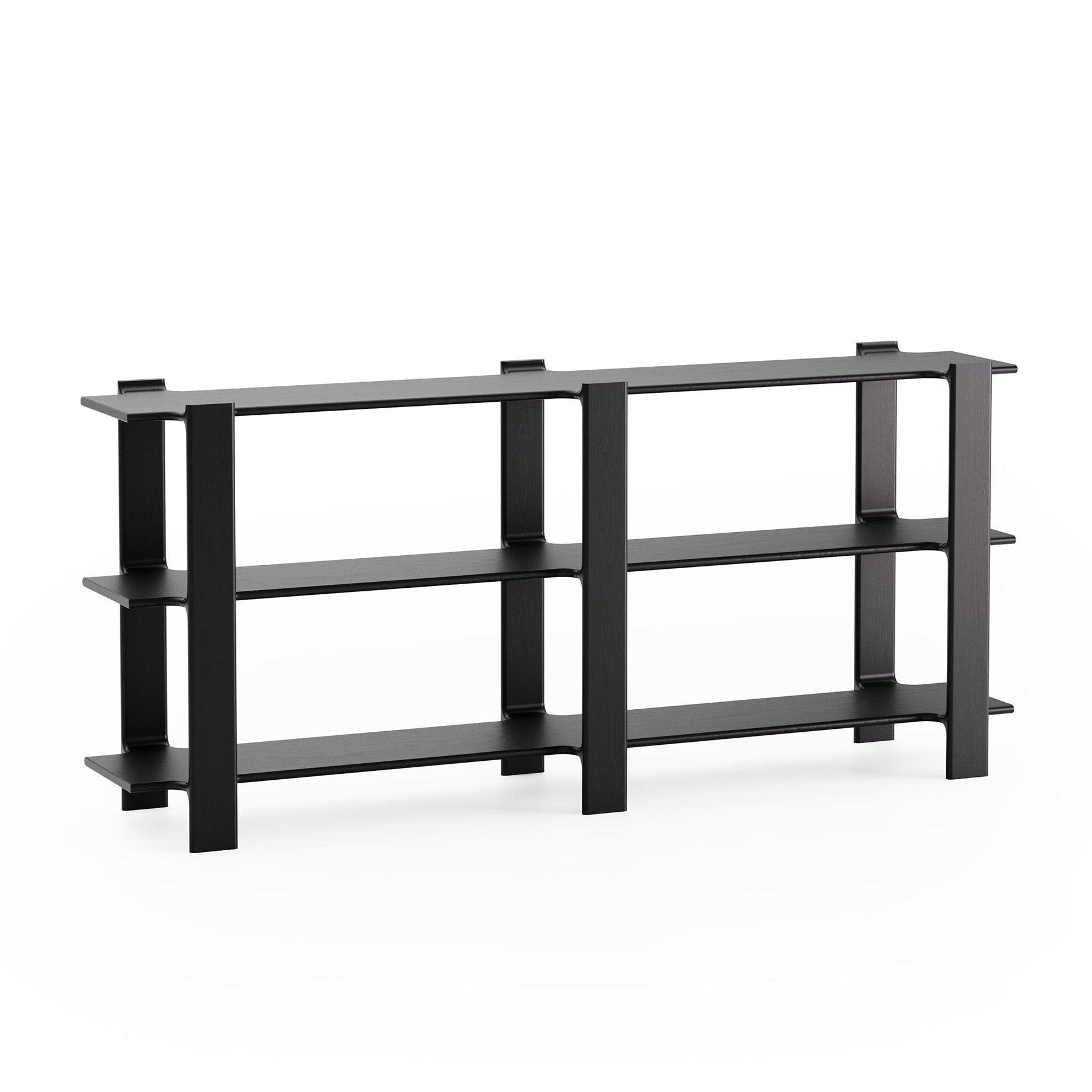 LIGO DUO Shelf black oak wood
