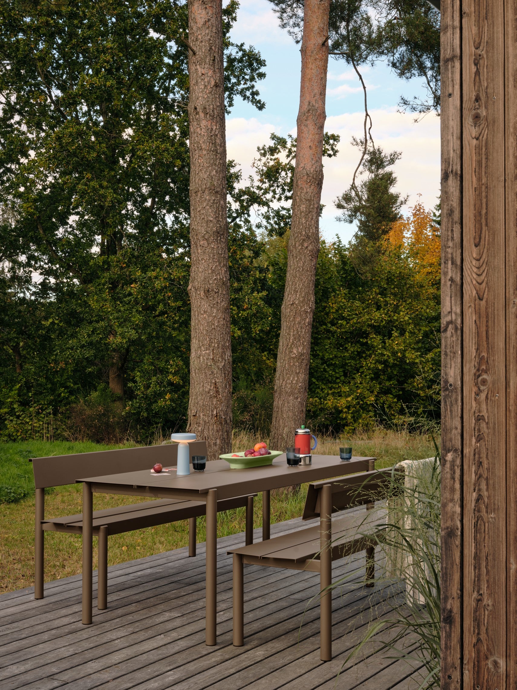 Portable outdoor lamp EASE blue
