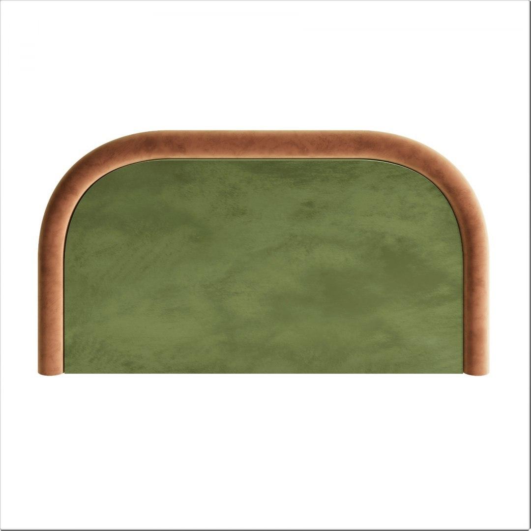 Łóżko tapicerowane MILO zielono - różowy Happy Barok Eye on Design