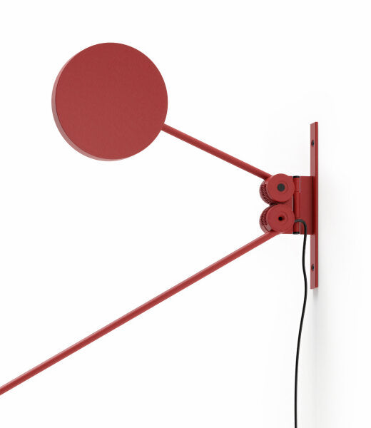 Wandleuchte mit Ausleger COUNTERBALANCE rot