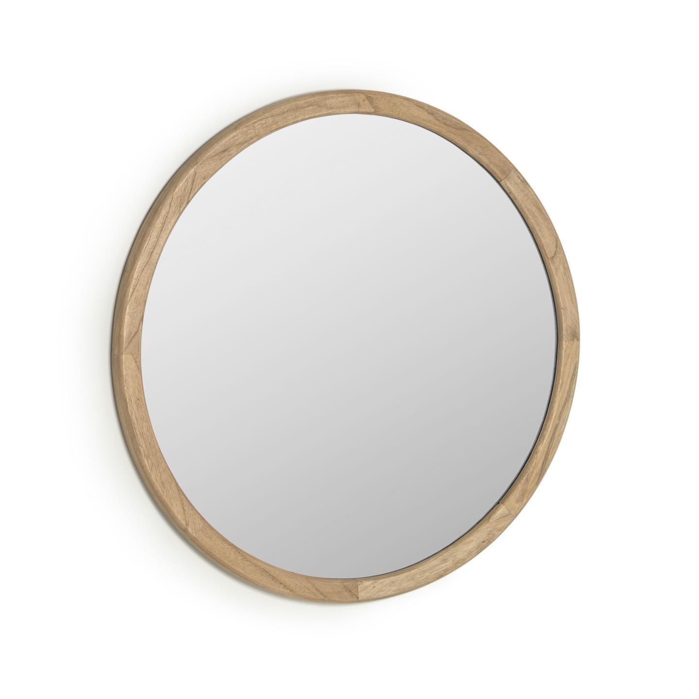 Lustro ALUM lite drewno mindi La Forma 80 cm Eye on Design