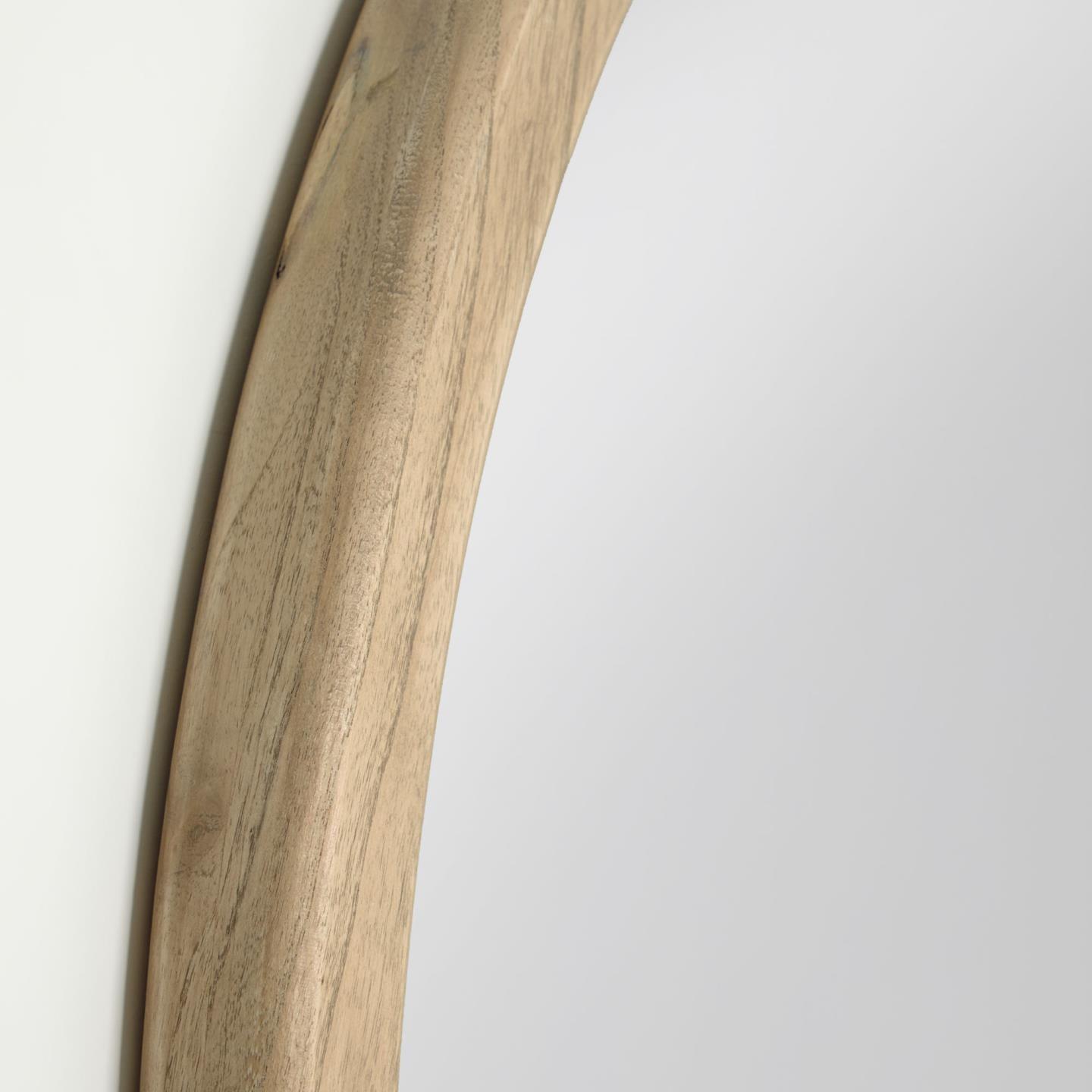 Lustro ALUM lite drewno mindi La Forma Eye on Design