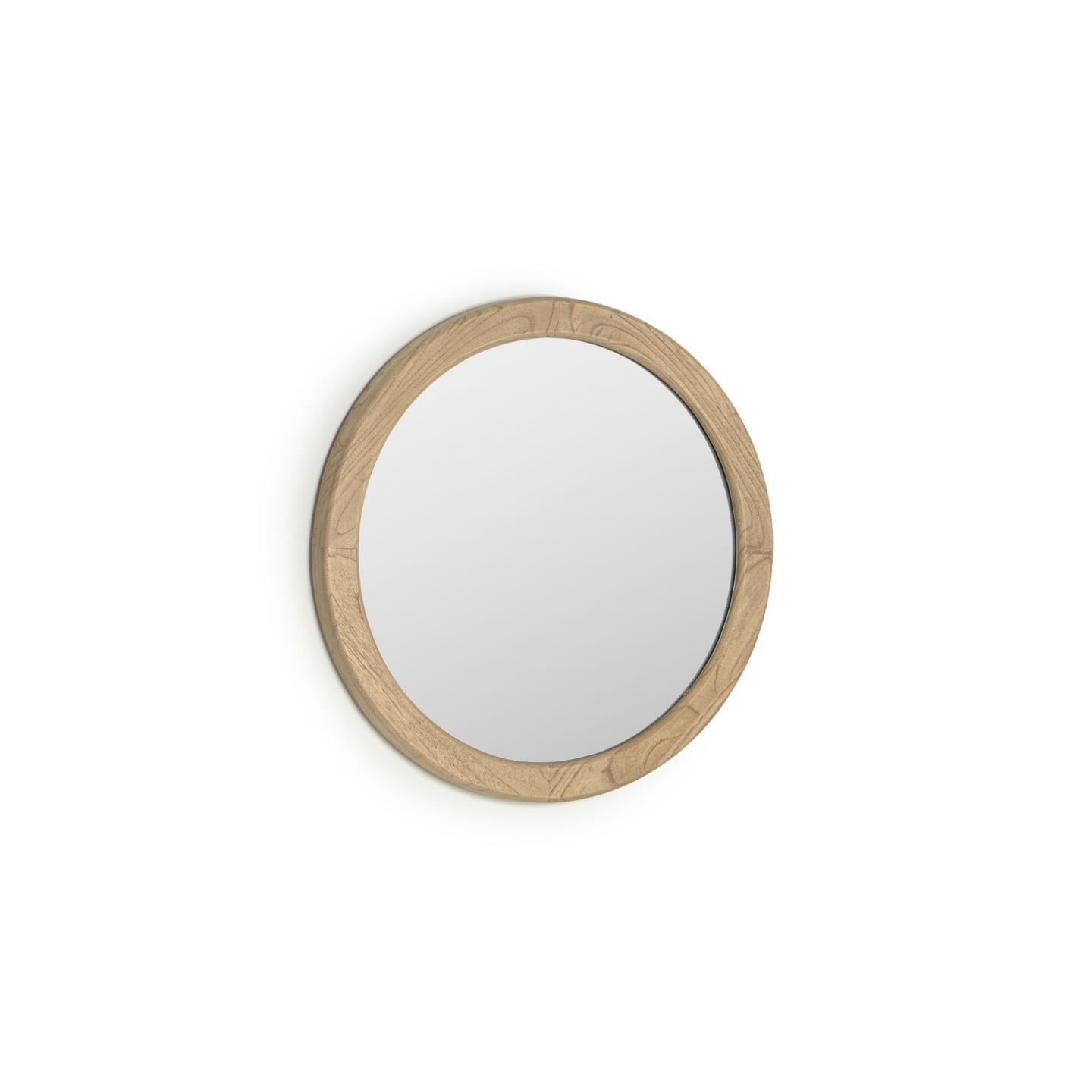 Lustro ALUM lite drewno mindi La Forma 50 cm Eye on Design