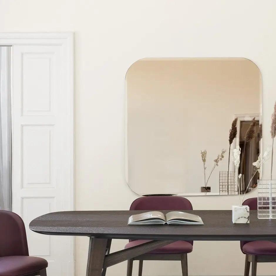 Lustro kwadratowe BEVEL brązowe szkło – Calligaris