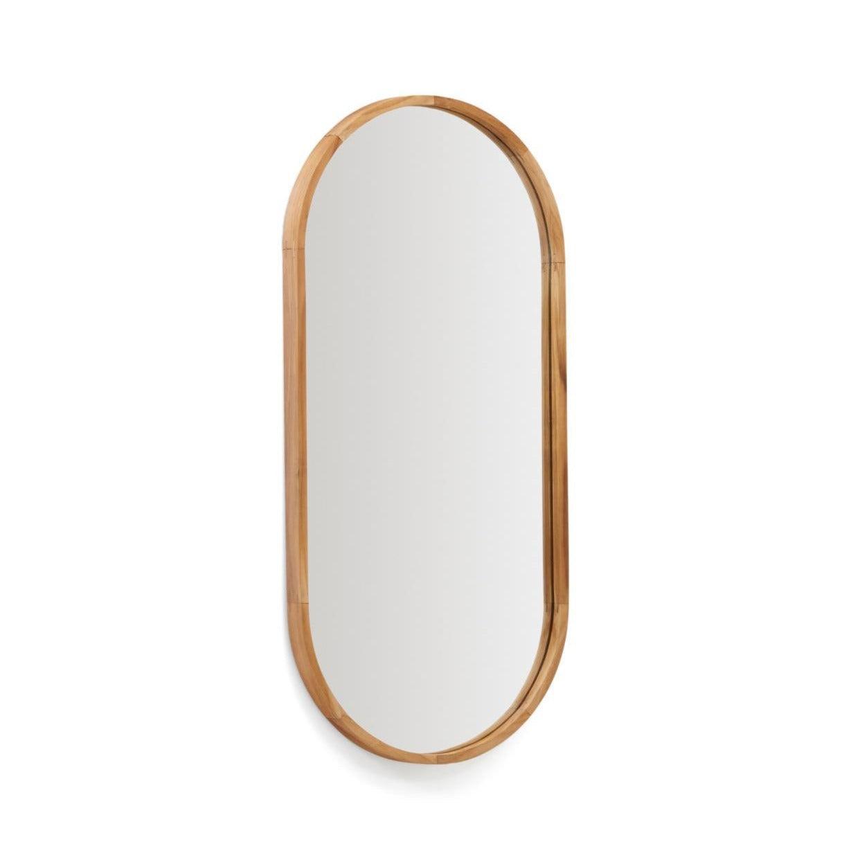 Lustro MAGDA lite drewno tekowe La Forma 45x95 cm Eye on Design