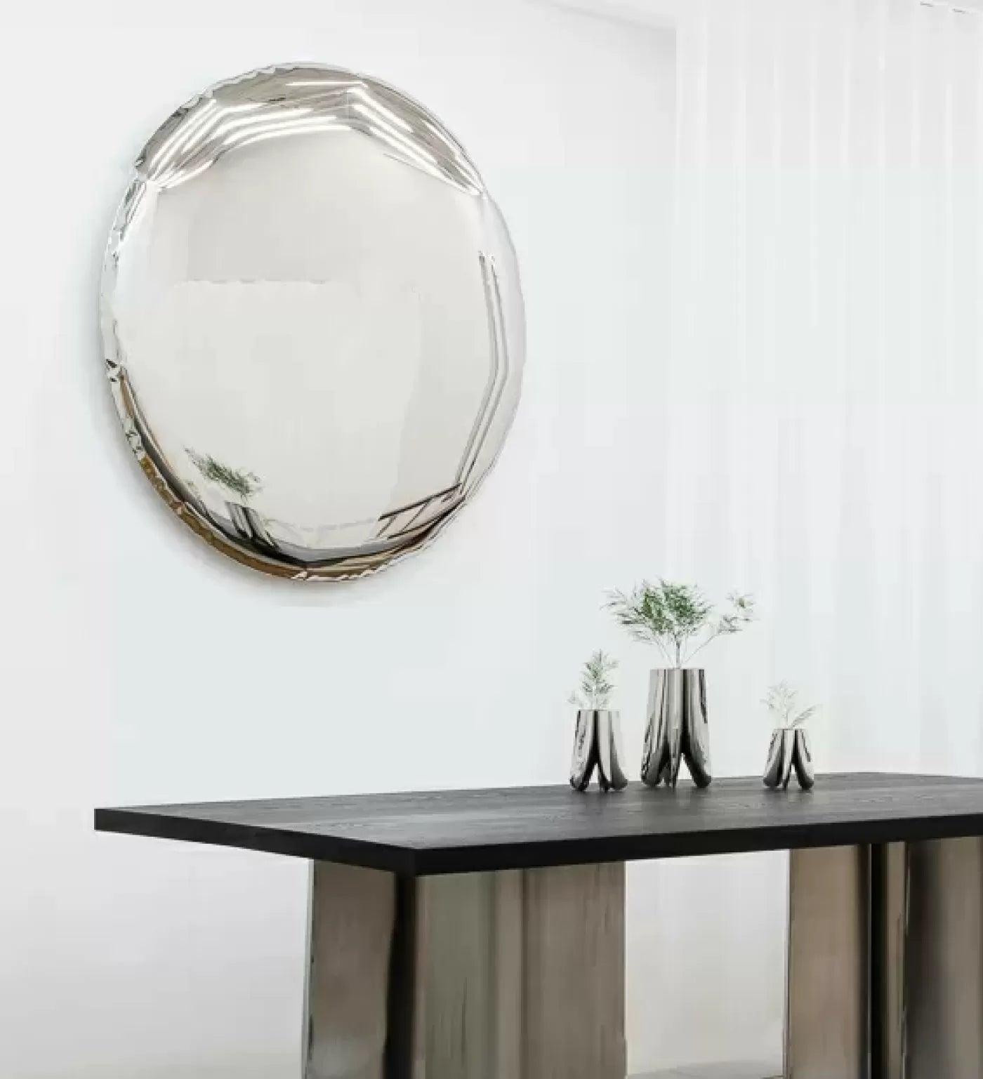 Lustro OKO transitions czerwony rubin Zieta Studio Eye on Design