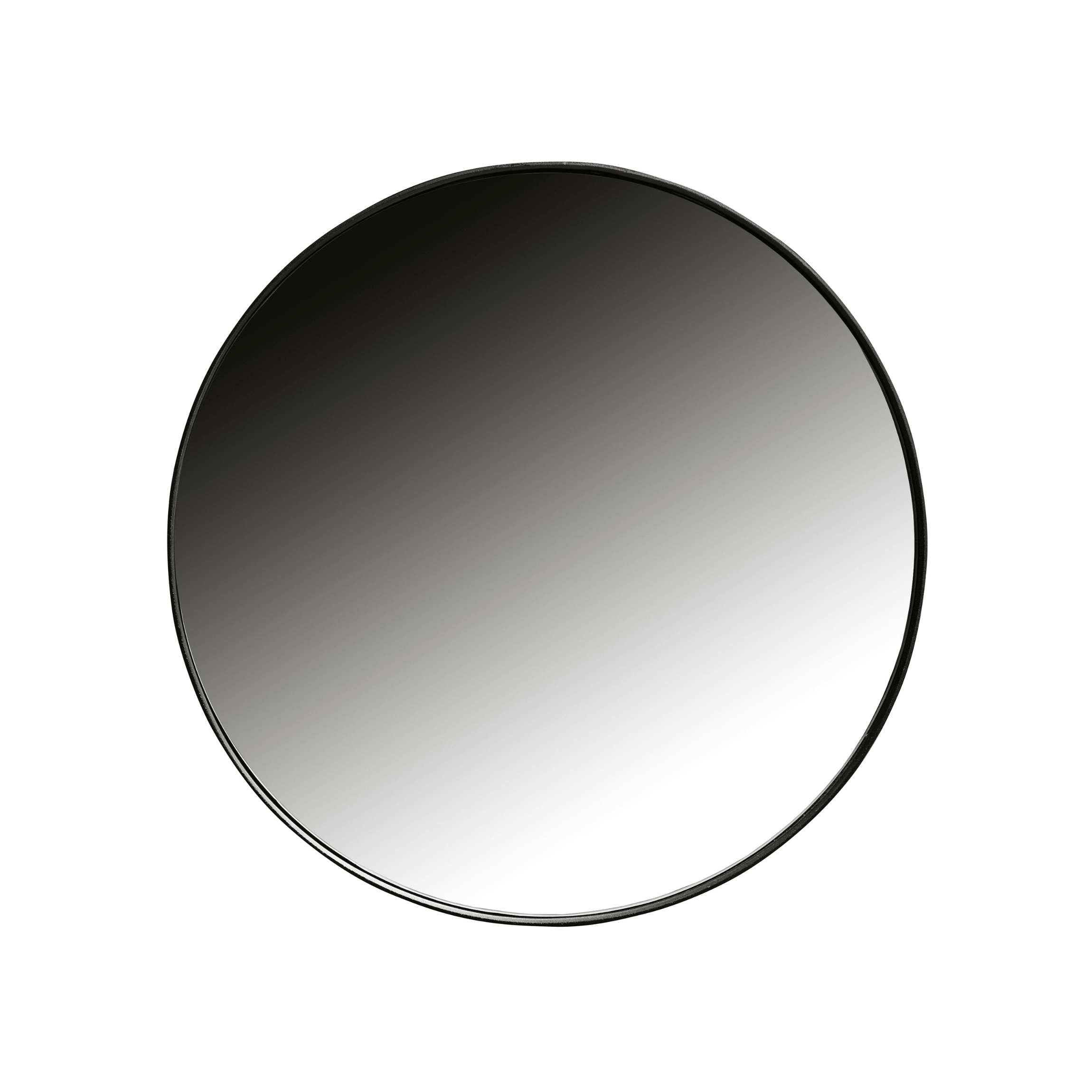 Lustro okrągłe DOUTZEN czarna rama Woood 50 cm Eye on Design