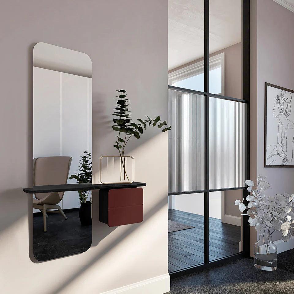 Lustro ONE MORE LOOK bordowy z czarnym dębem UMAGE Eye on Design